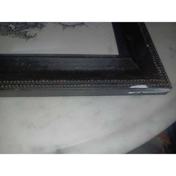 John Wayne Drawing Collage Black & White Black Frame - Picture 4 of 4